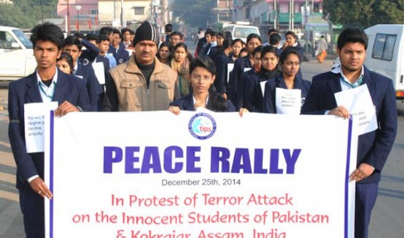 TIPS students, children of Shilpangan condole over Assam, Peshawar massacres